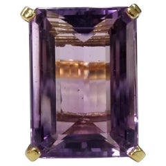 prazialite Large Amethyst Ring