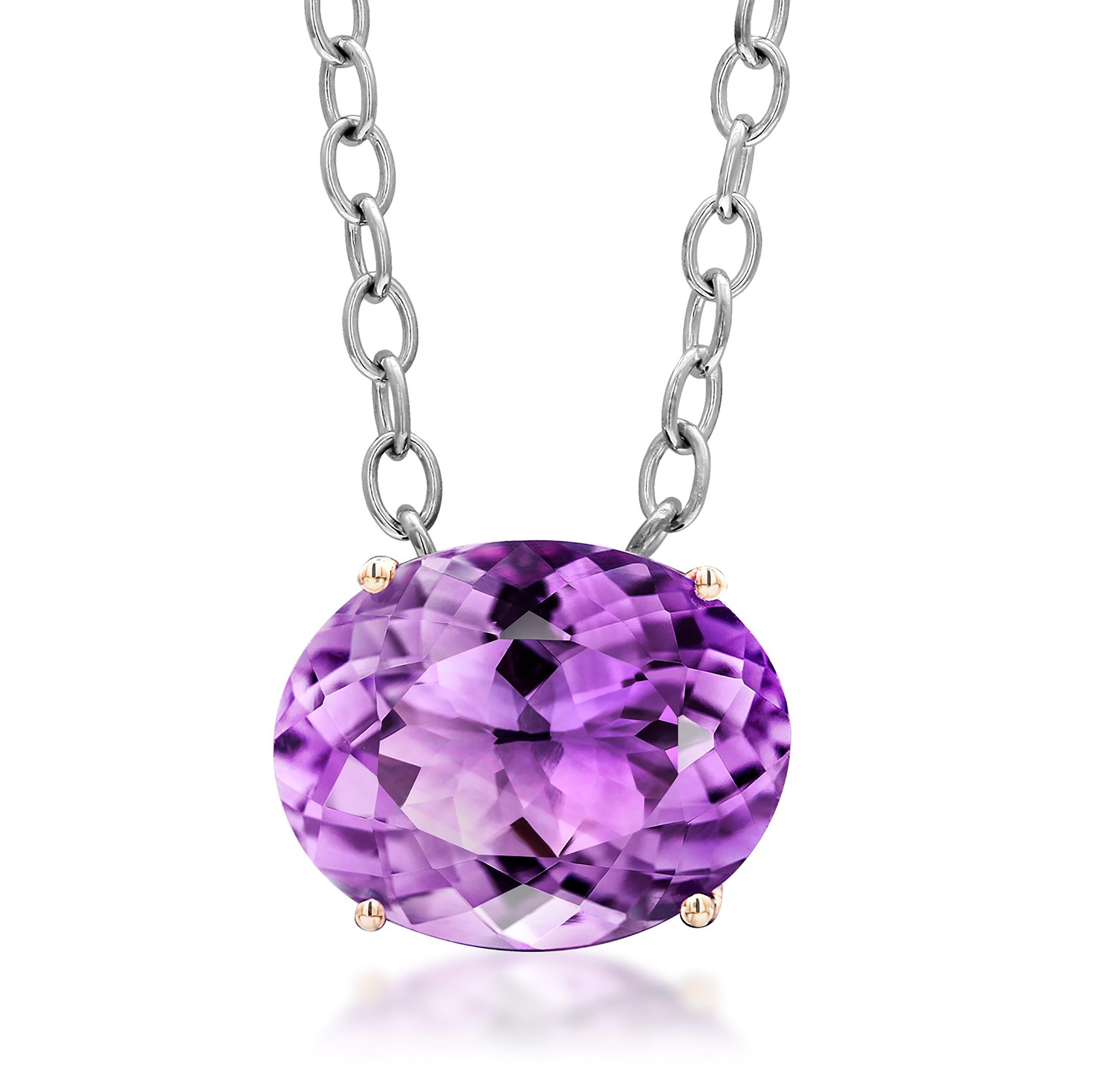 Large Amethyst Weighing 18.90 Carat 