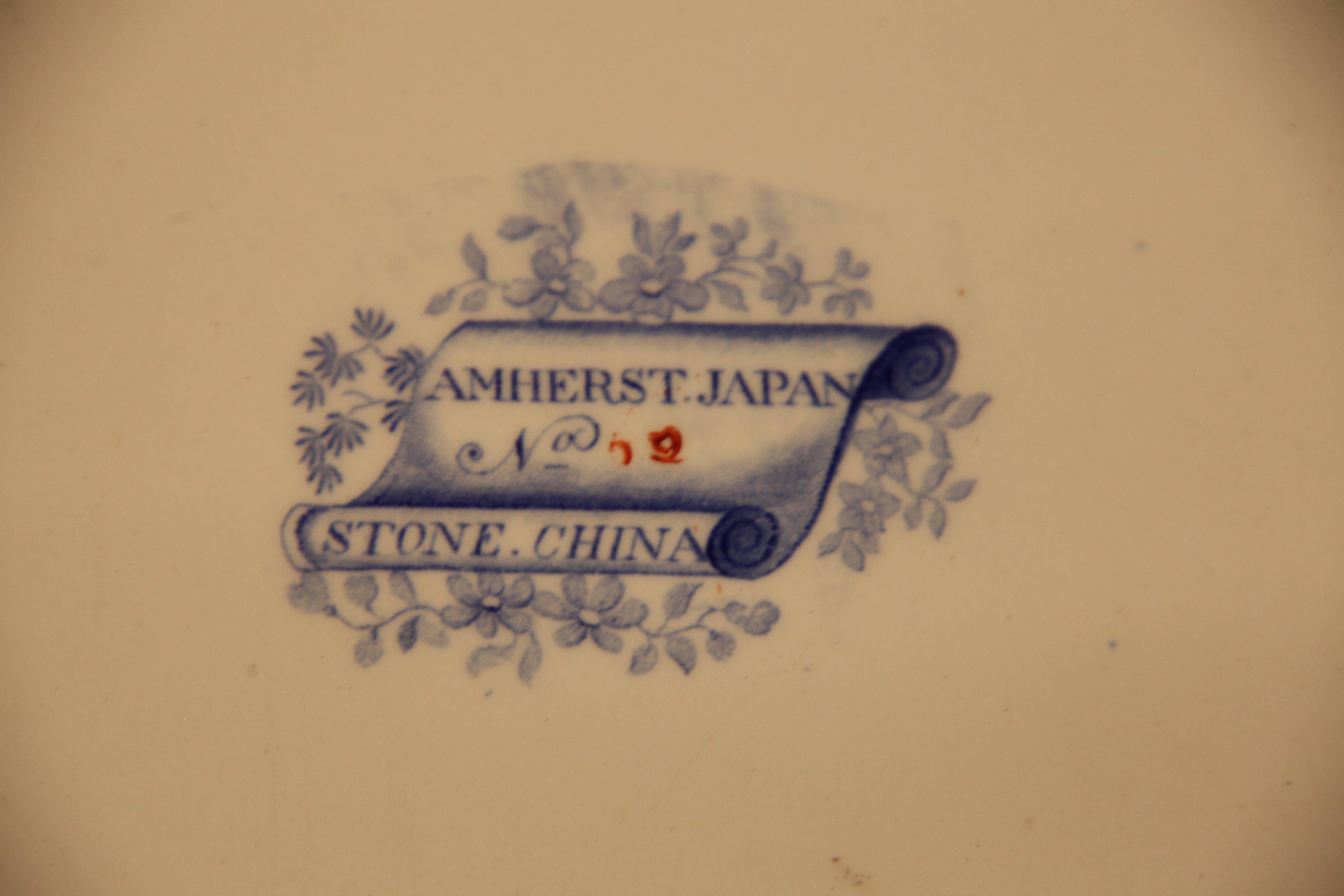 Large Amherst Japan Ironstone  Platter For Sale 6