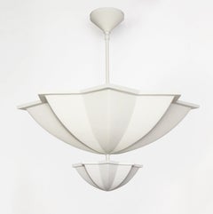 Large Amina Pendant in Plaster by David Duncan Studio