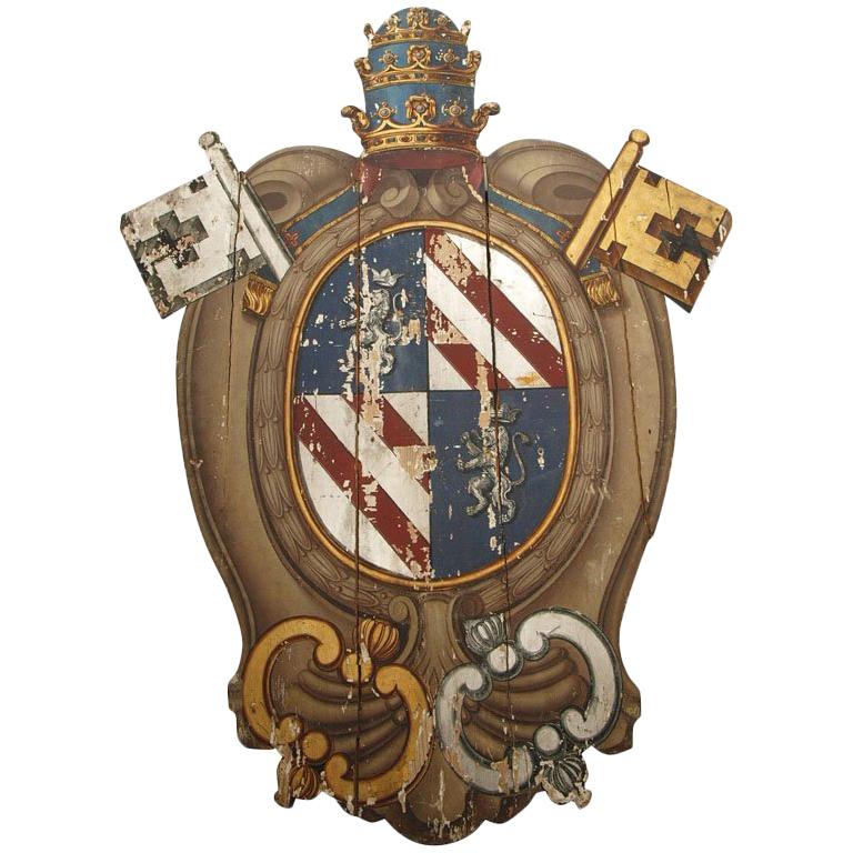 LARGE AMORIAL CREST For Sale