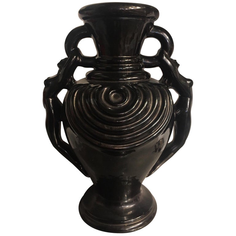 Large Amphora Vase with Naiads or Women, Antibes, France, Ray Camart