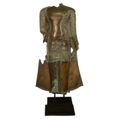 Grande statue ancienne de Bouddha en bronze et cuivre, datant du XVIe siècle, de l'époque d'Ayutthaya, en Thaïlande, 1550