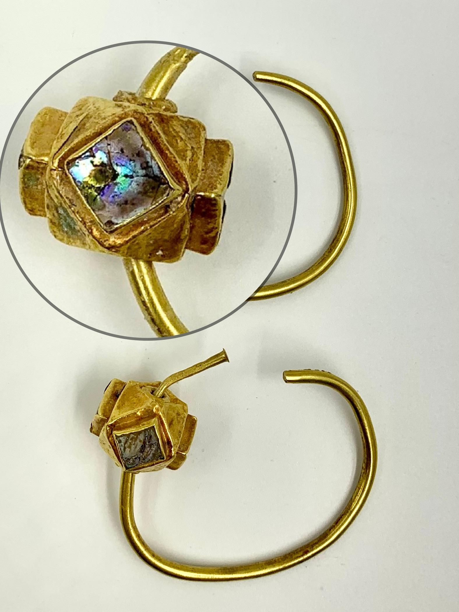 byzantine gold earrings