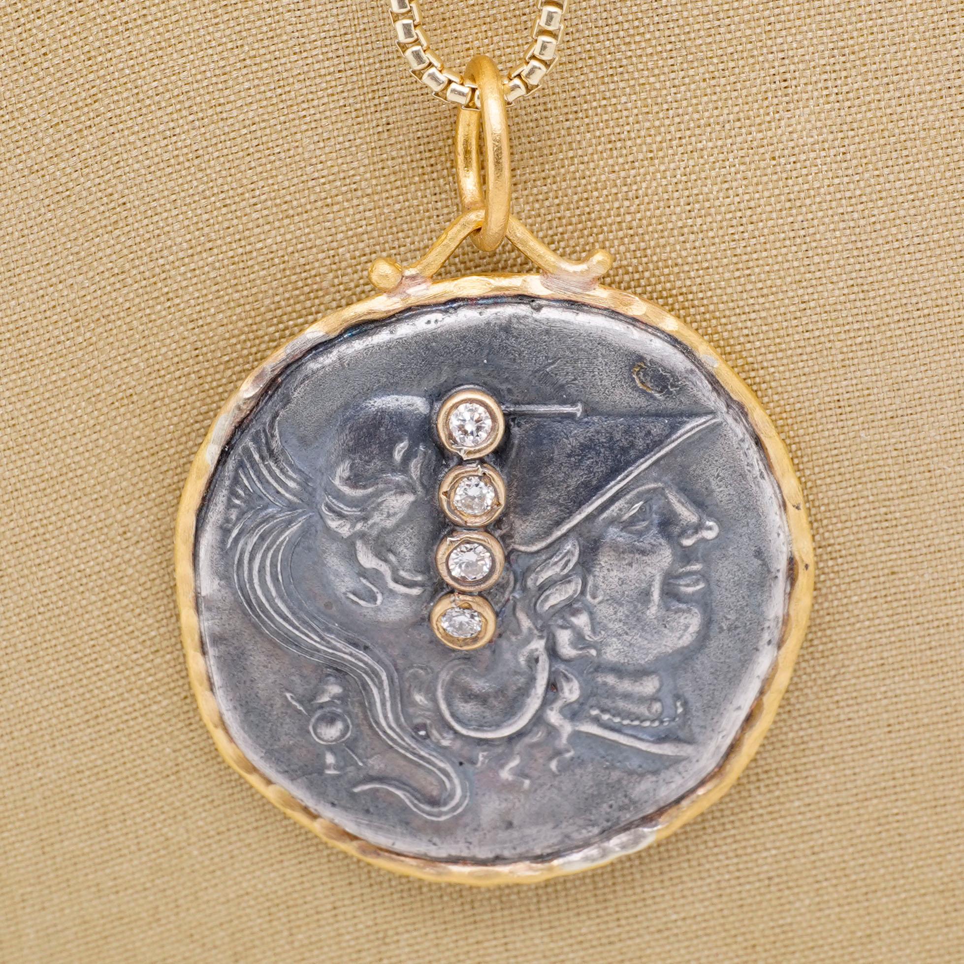 goddess coin necklace