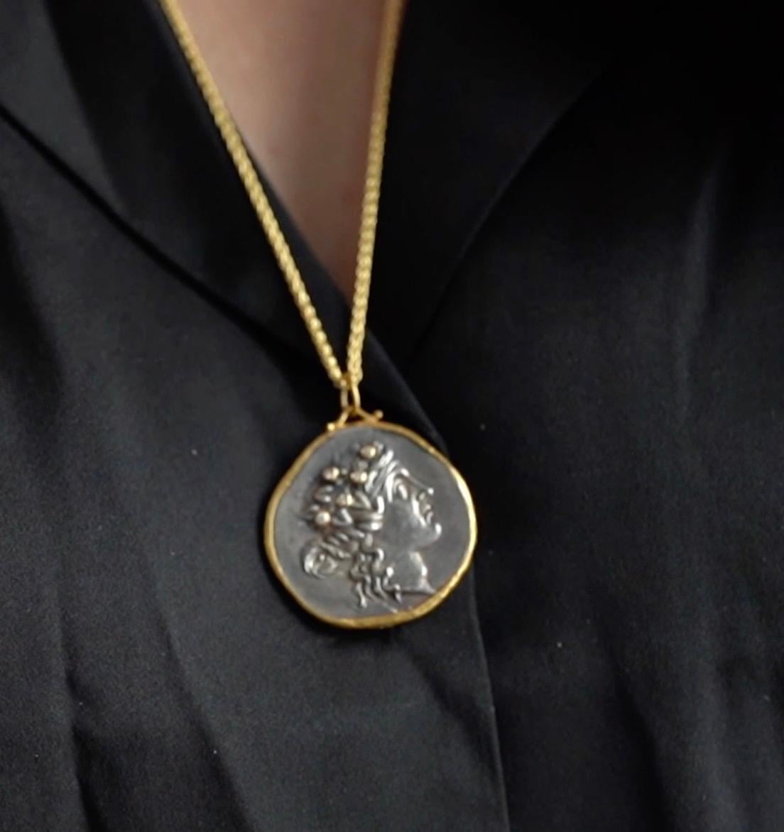 greek coin necklace