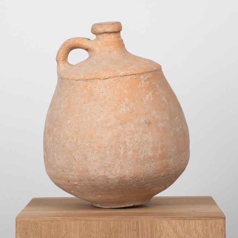 Gran jarra de cerámica antigua de Tierra Santa, Edad de Hierro, época del rey David, c. 1000 a.C. Israelí en venta