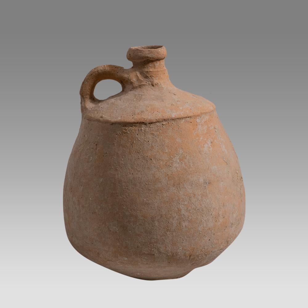Gran jarra de cerámica antigua de Tierra Santa, Edad de Hierro, época del rey David, c. 1000 a.C. en venta 1