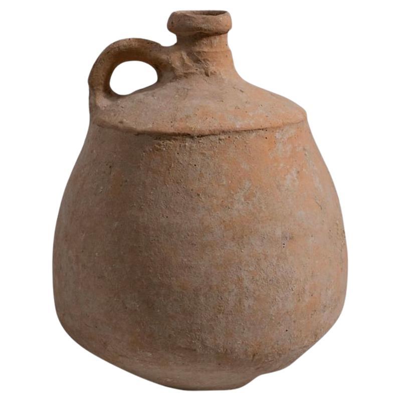 Gran jarra de cerámica antigua de Tierra Santa, Edad de Hierro, época del rey David, c. 1000 a.C.