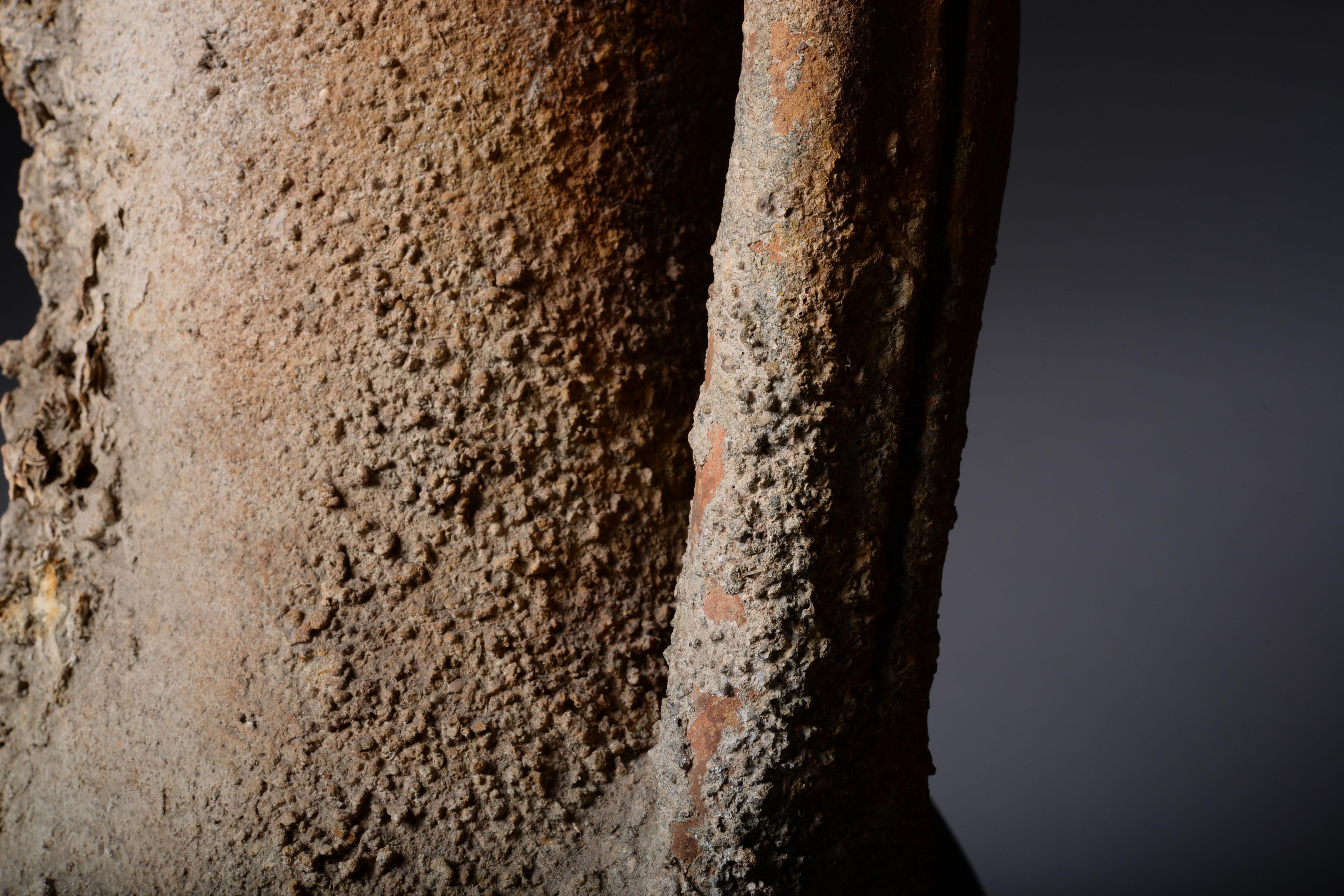 Classical Roman Large Ancient Roman Shipwreck Salvaged Amphora, 100 AD