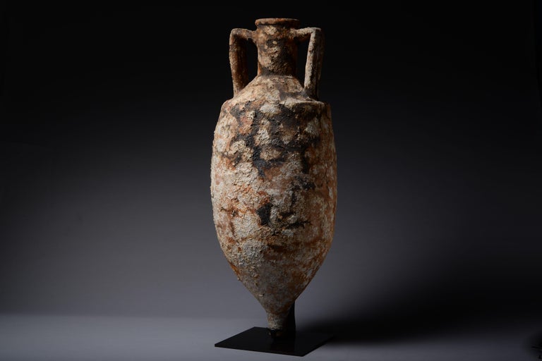 Large Ancient Roman Shipwreck Salvaged Amphora, 100 AD at 1stDibs
