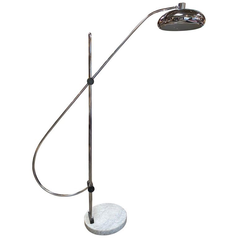 Large And Adjustable Midcentury Arc, Mid Century Modern Arc Floor Lamp