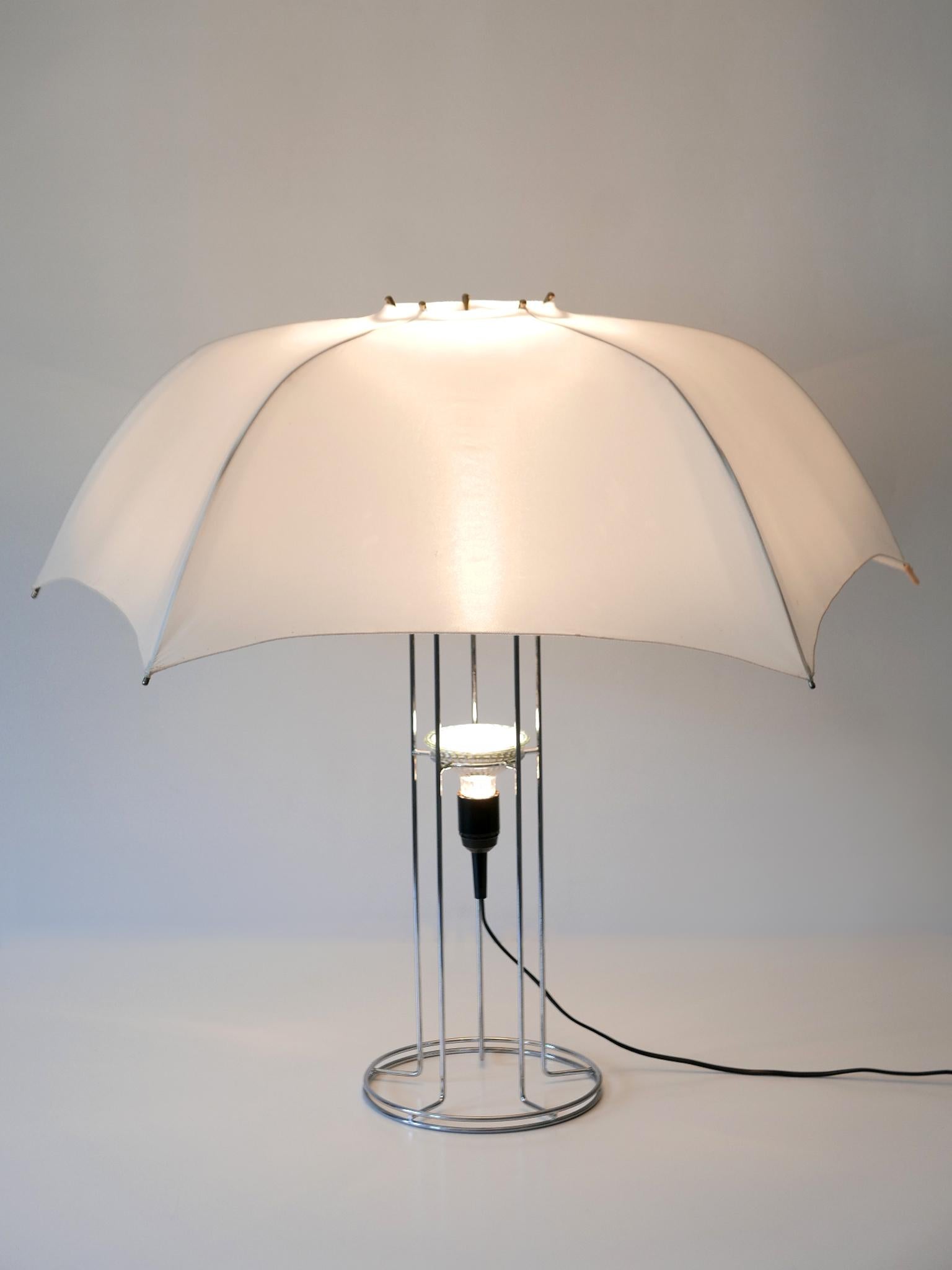 Late 20th Century Large and Amazing 'Umbrella' Table Lamp by Gijs Bakker for Artimeta 1970s For Sale