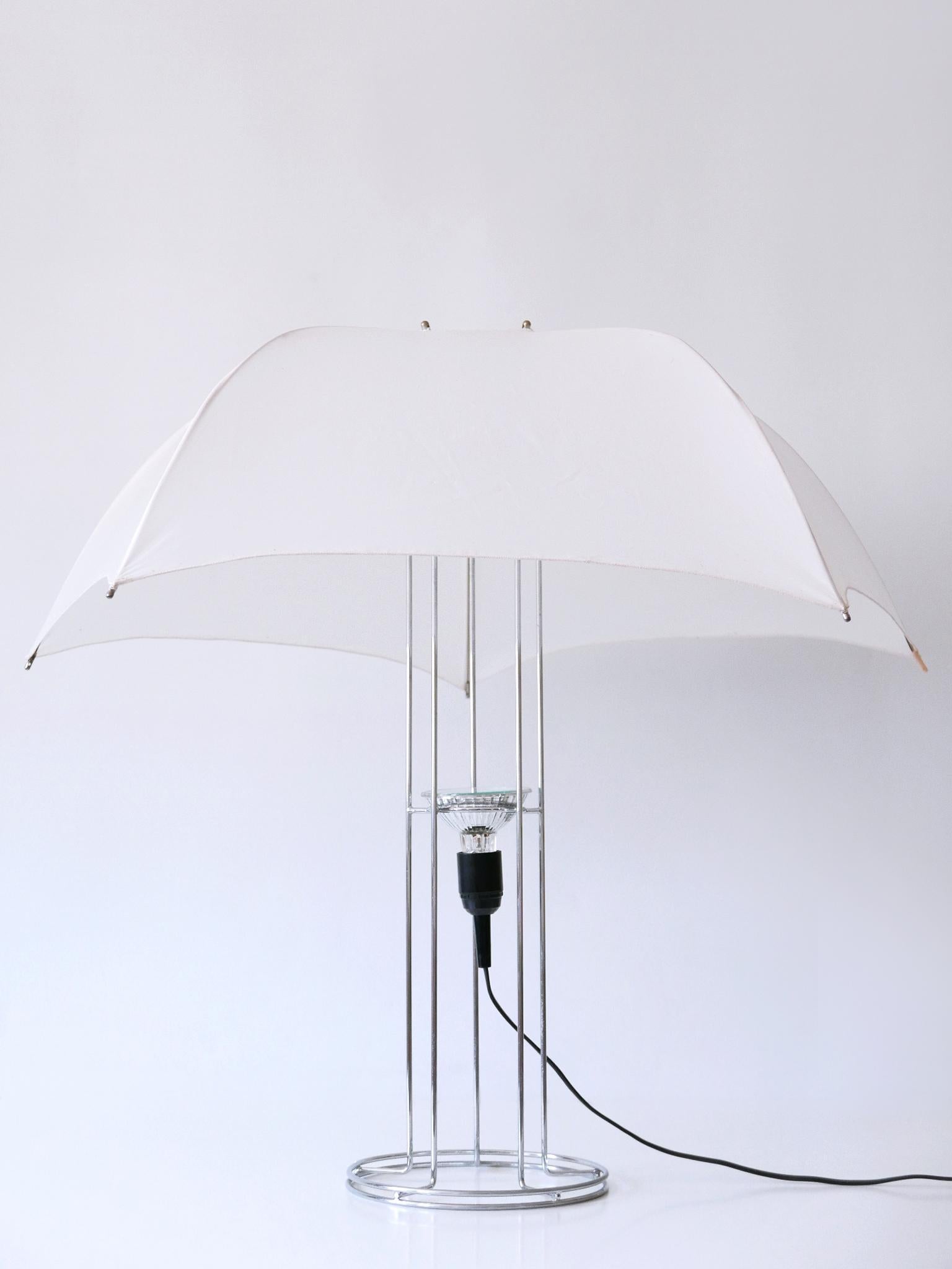 Fabric Large and Amazing 'Umbrella' Table Lamp by Gijs Bakker for Artimeta 1970s For Sale