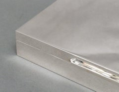 Large And Beautiful Box In Solid Silver Italy Circa 1970