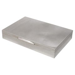 Vintage Large And Beautiful Box In Solid Silver Italy Circa 1970