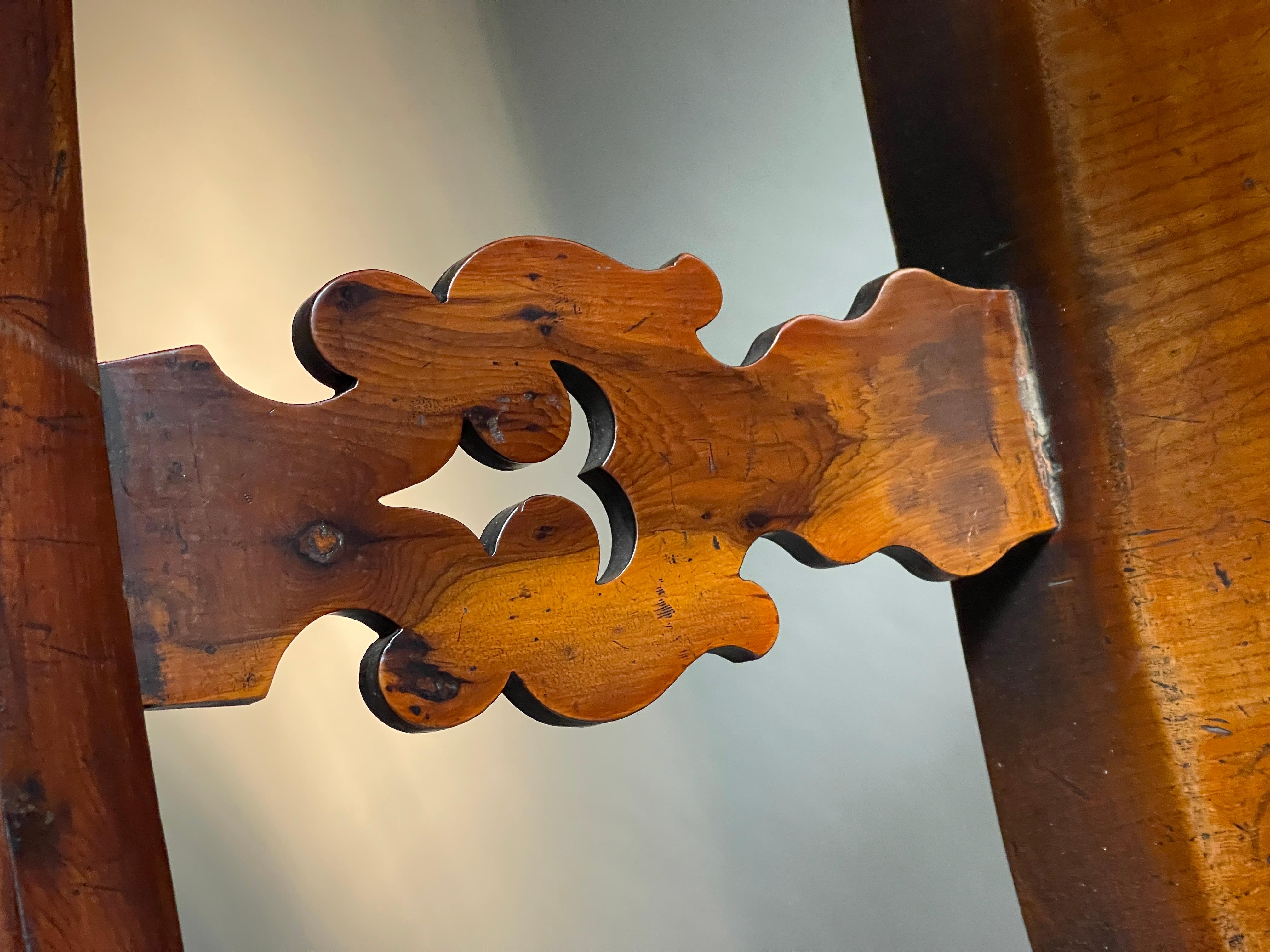 Grande e bella sedia Wood Wood in legno di tasso del 1850 ca. In condizioni buone in vendita a Bakewell, GB