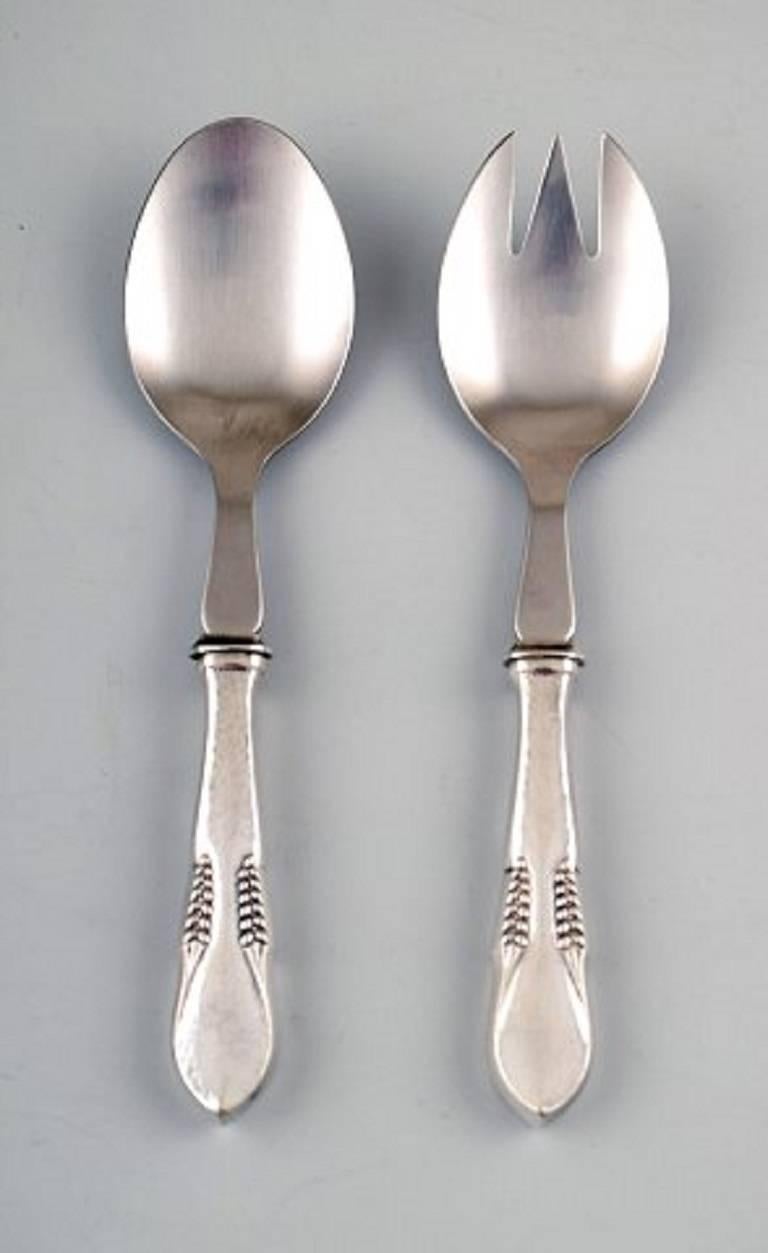 Large and Complete Danish Silver '.830' Dinner Service for 12 Persons