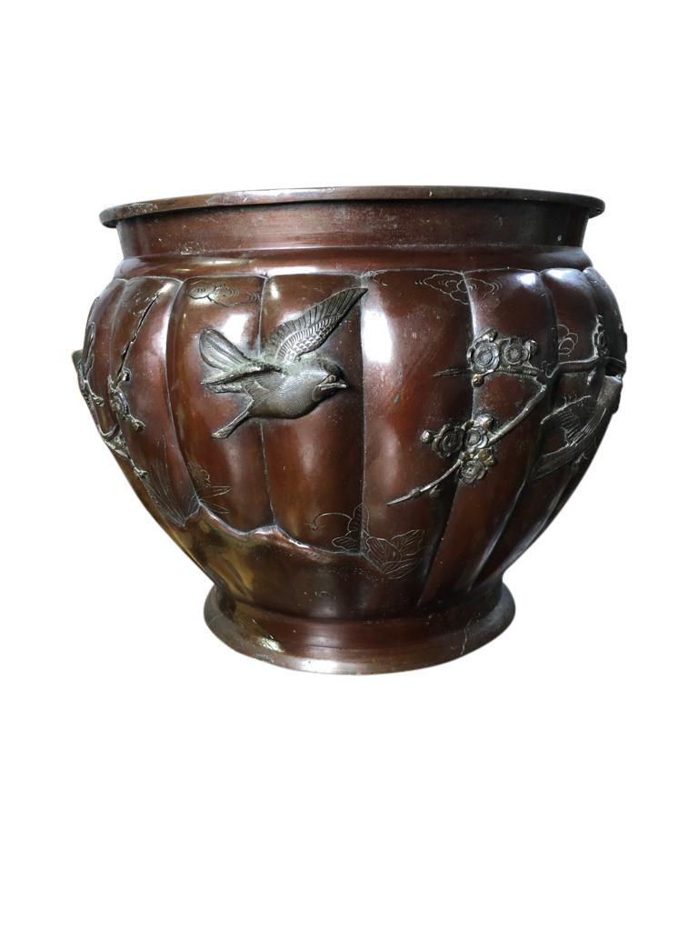 Large and Decorative Copper Firewood Bucket, 19th Century 1