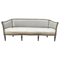 Large and Deep Late 19th Century Swedish Gustavian Style Sofa