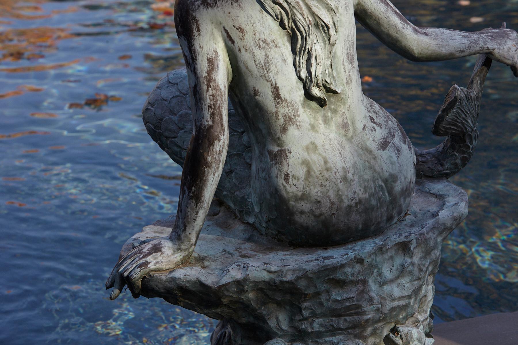 large outdoor mermaid statue