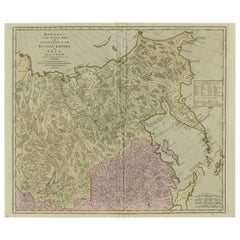 Antique Large and Detailed Map of the Russian Empire in Asia, ca.1780