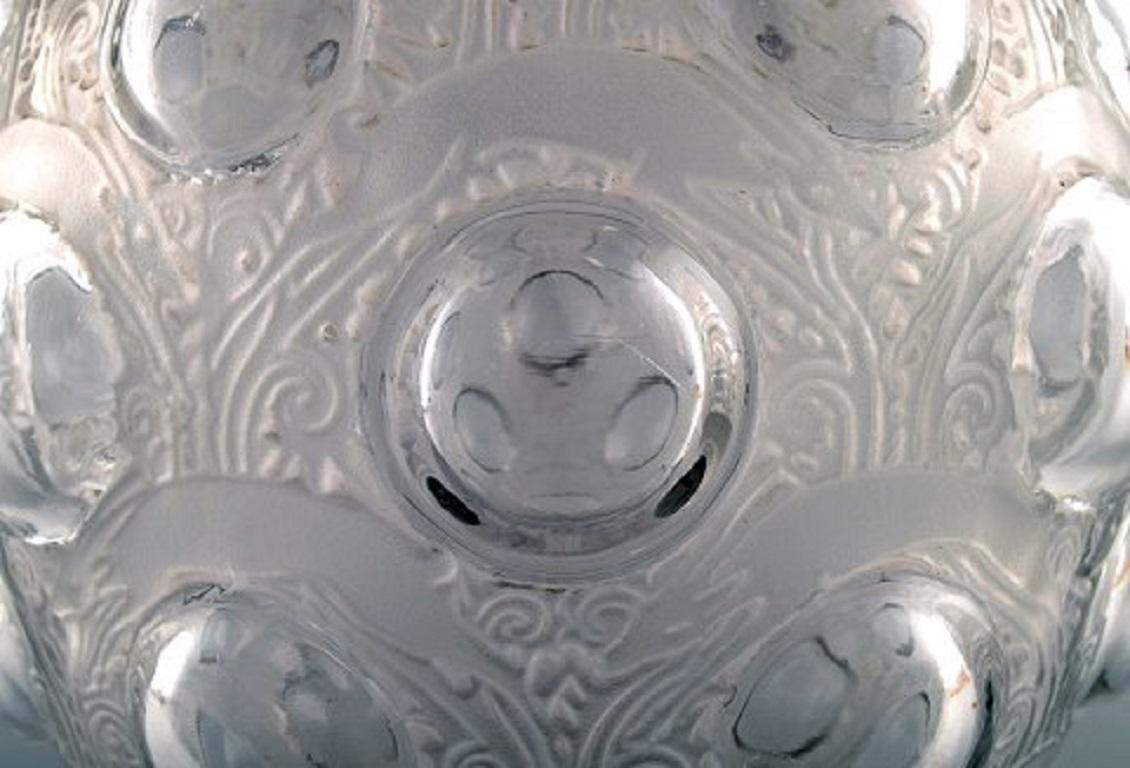 Vetro artistico Grande e precoce René Lalique, raro vaso 
