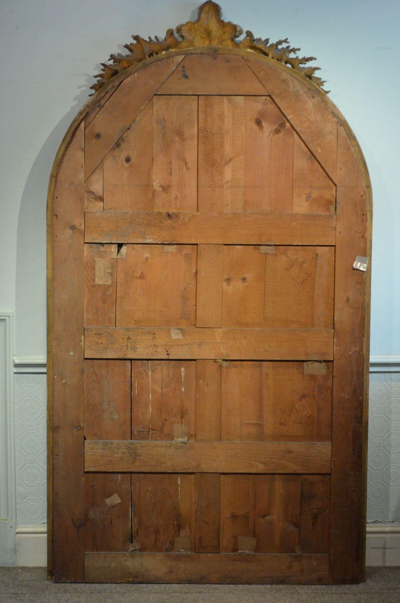 Grand miroir Leaner français ancien élaboré H225 cm en vente 13