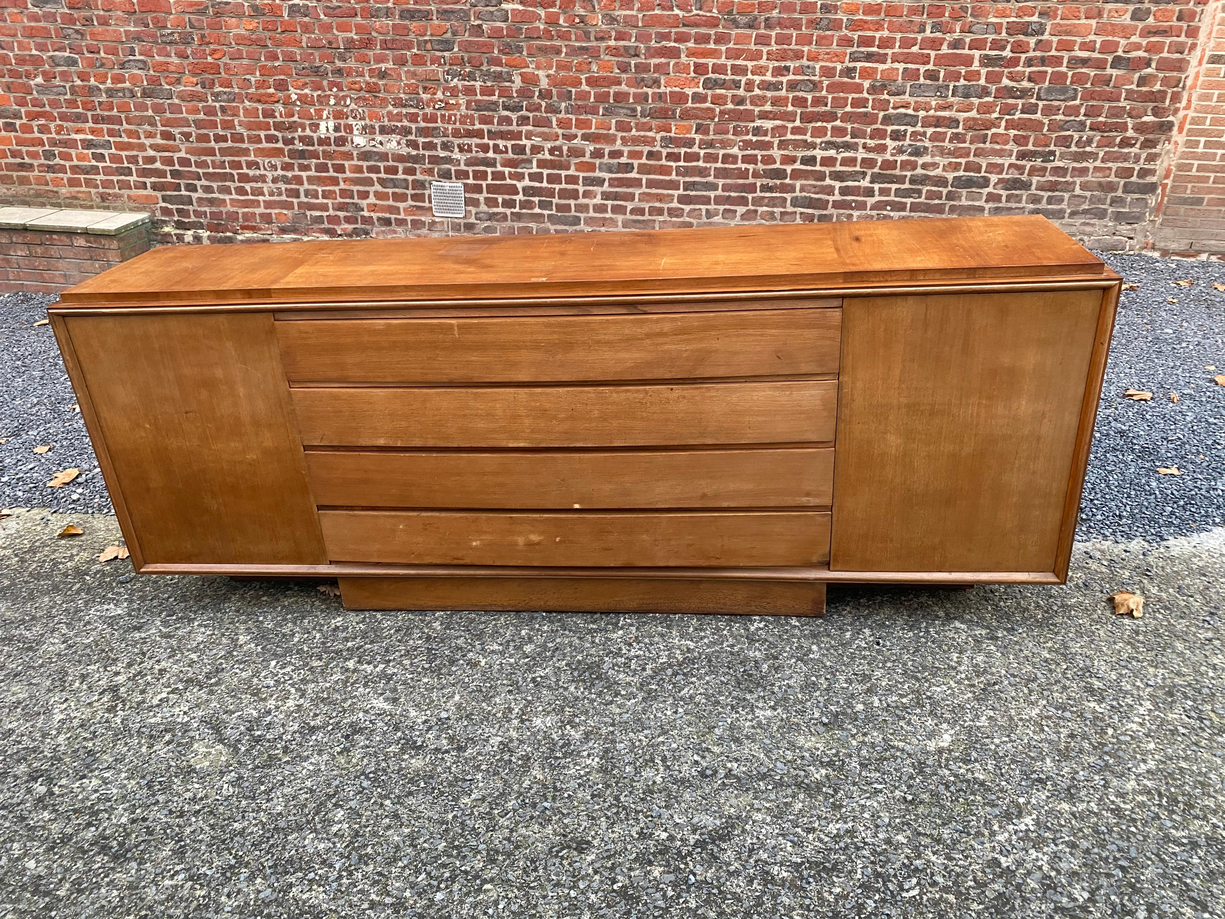 Mid-20th Century Large and Elegant Art Deco Chest of Drawers, circa 1930 For Sale