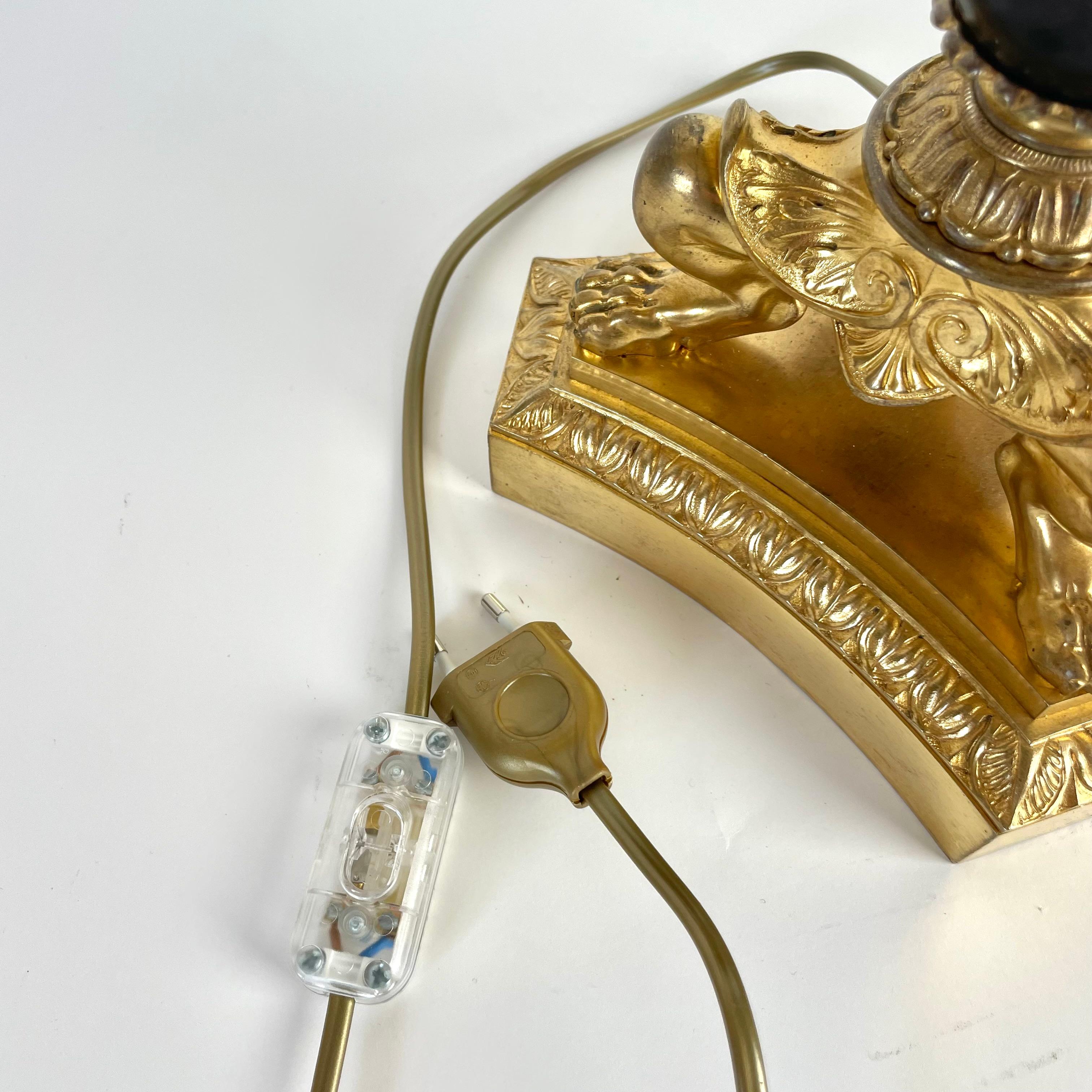 Large and elegant Table Lamp in Empire style - Early 20th Century For Sale 6