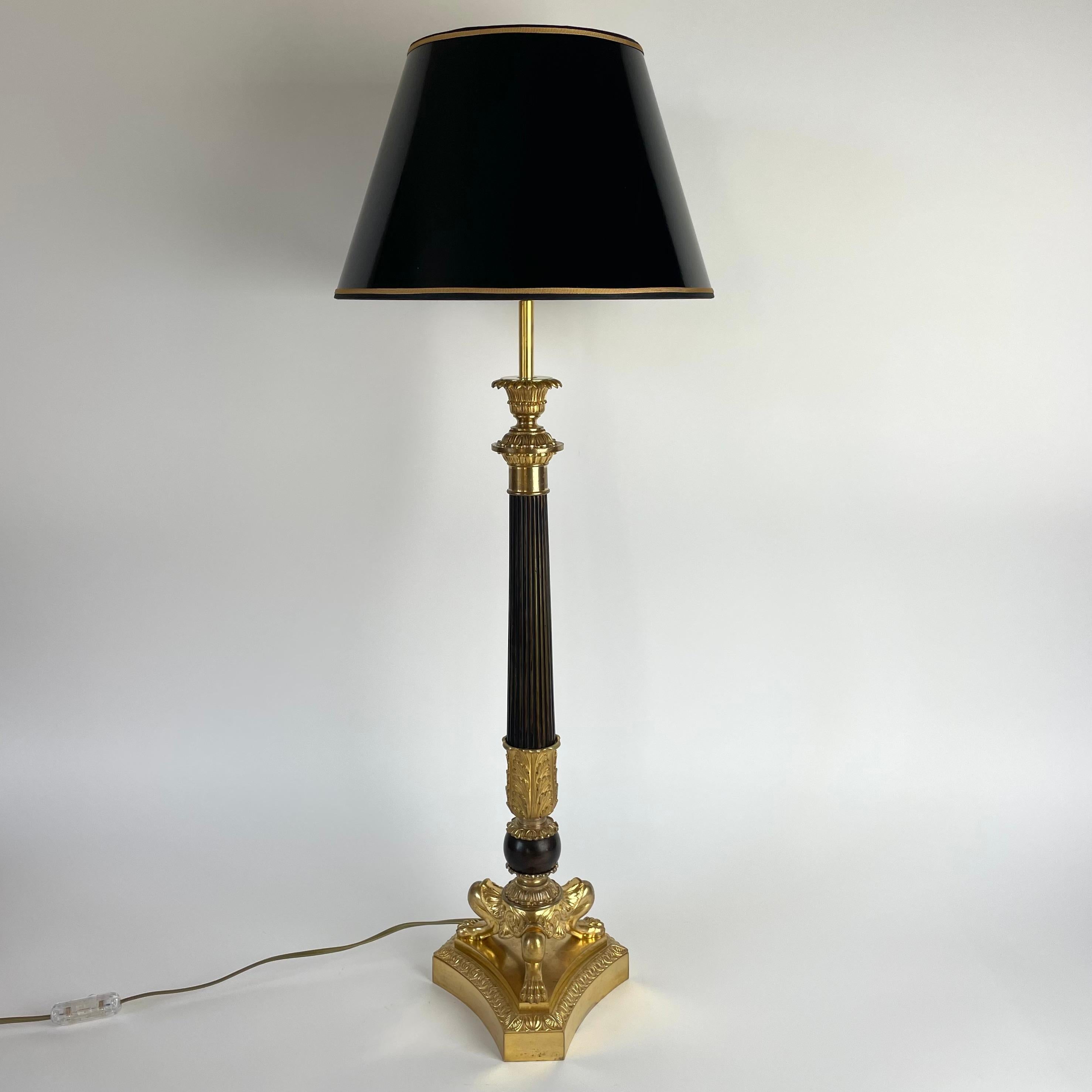 European Large and elegant Table Lamp in Empire style - Early 20th Century For Sale