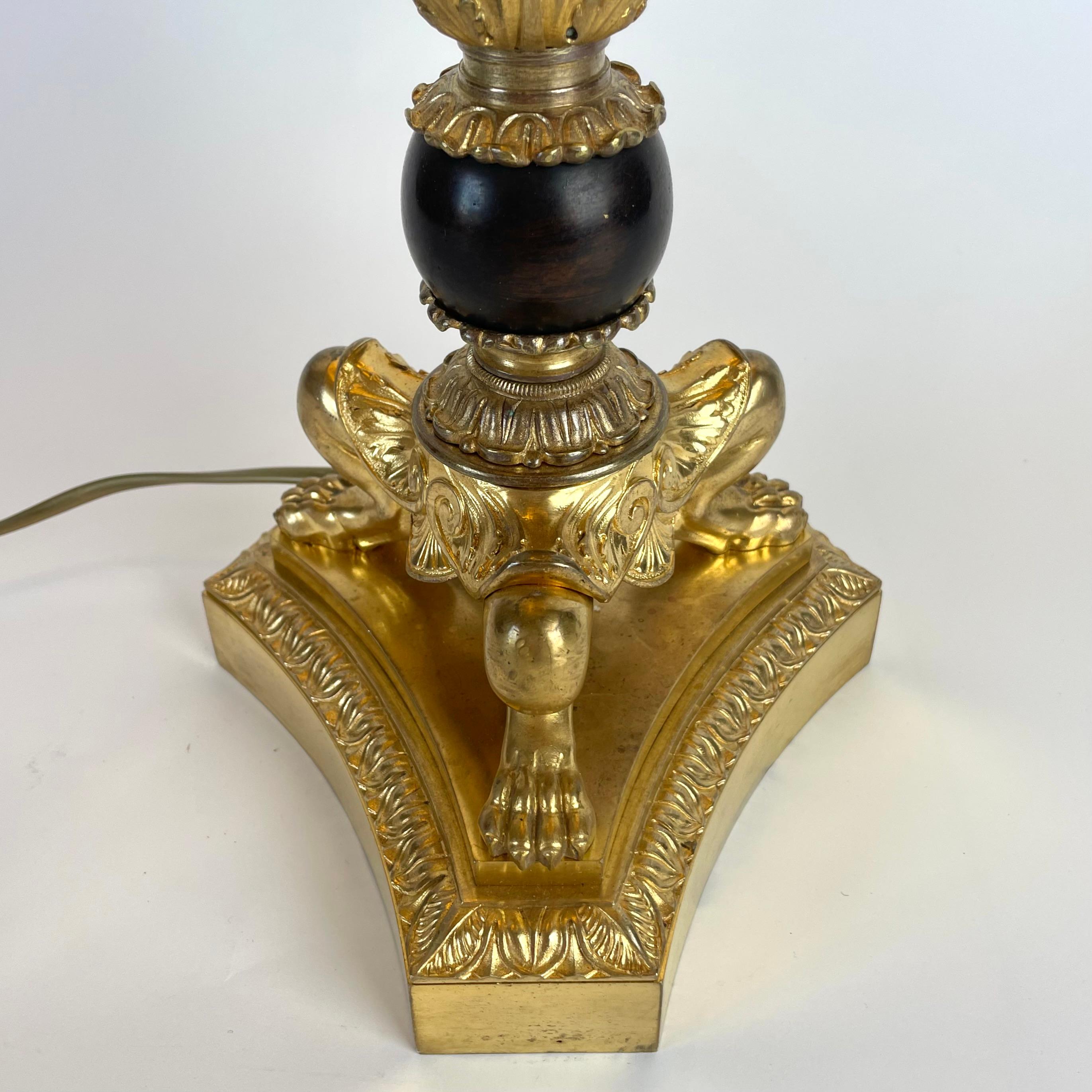 Large and elegant Table Lamp in Empire style - Early 20th Century For Sale 2