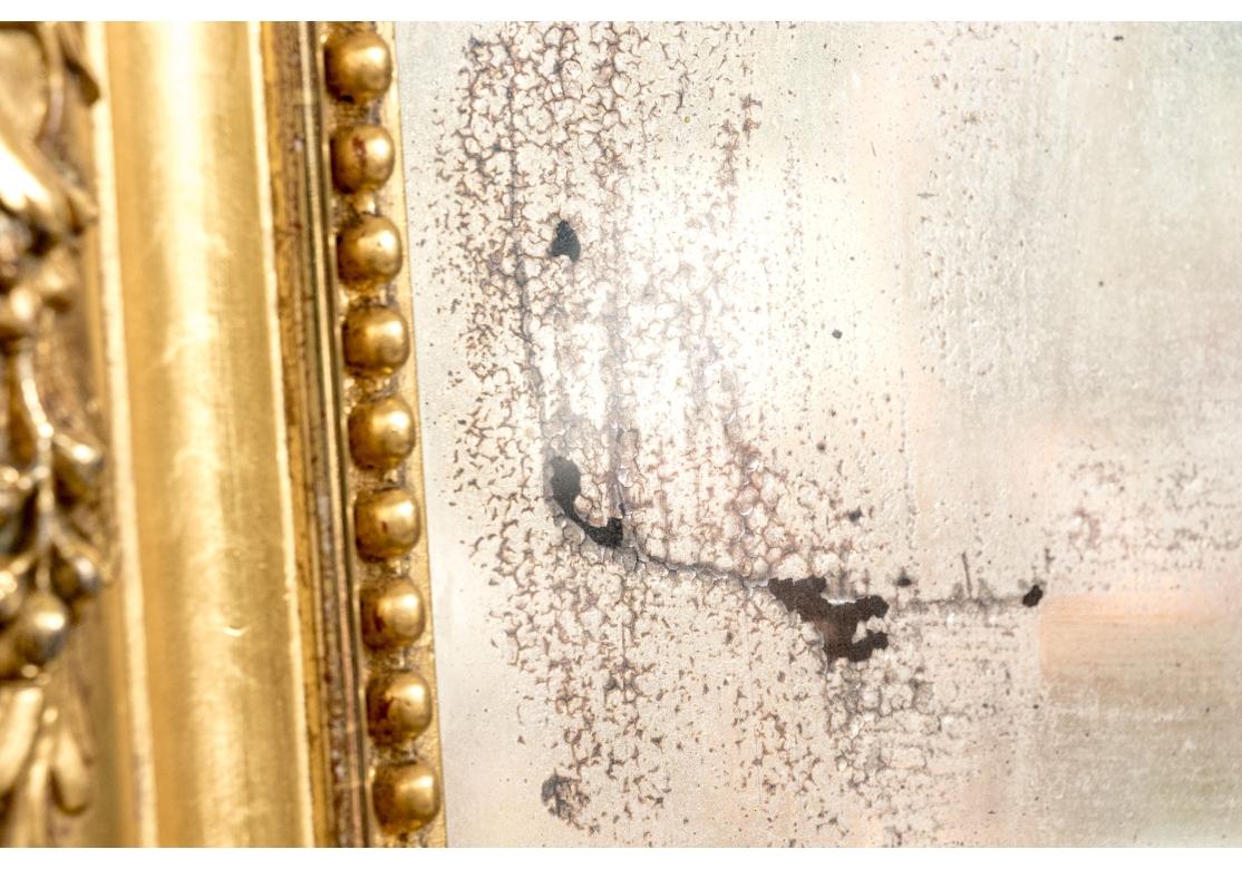 Grand et exceptionnel miroir mural ancien de style Louis Philippe en vente 9