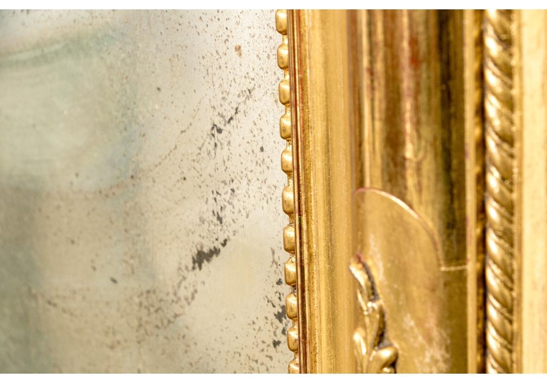 Grand et exceptionnel miroir mural ancien de style Louis Philippe en vente 12