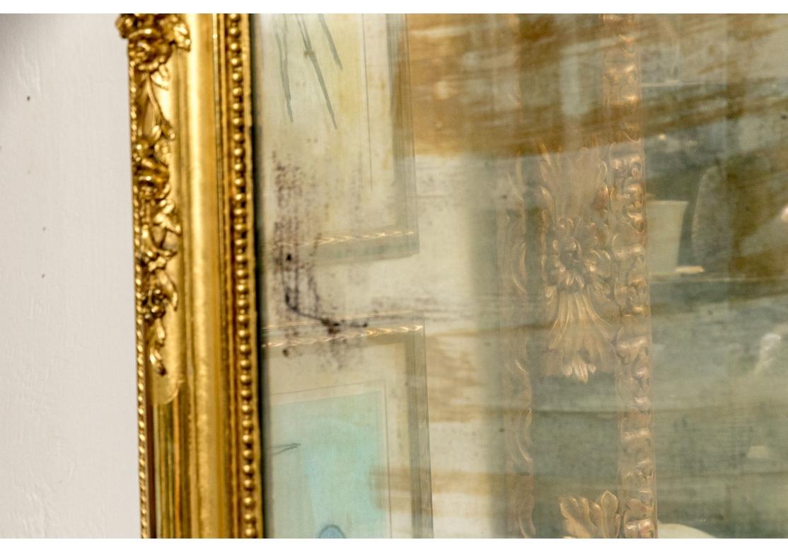 Louis-Philippe Grand et exceptionnel miroir mural ancien de style Louis Philippe en vente