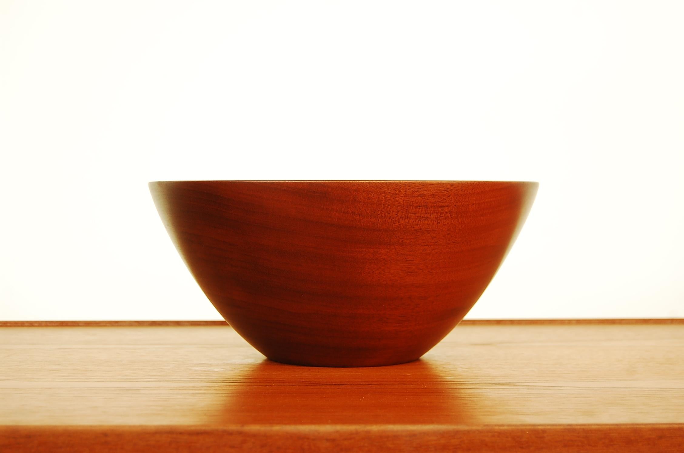 Danish Large and Exquisit Cuban Mahogany Bowl by Frederik Lunning