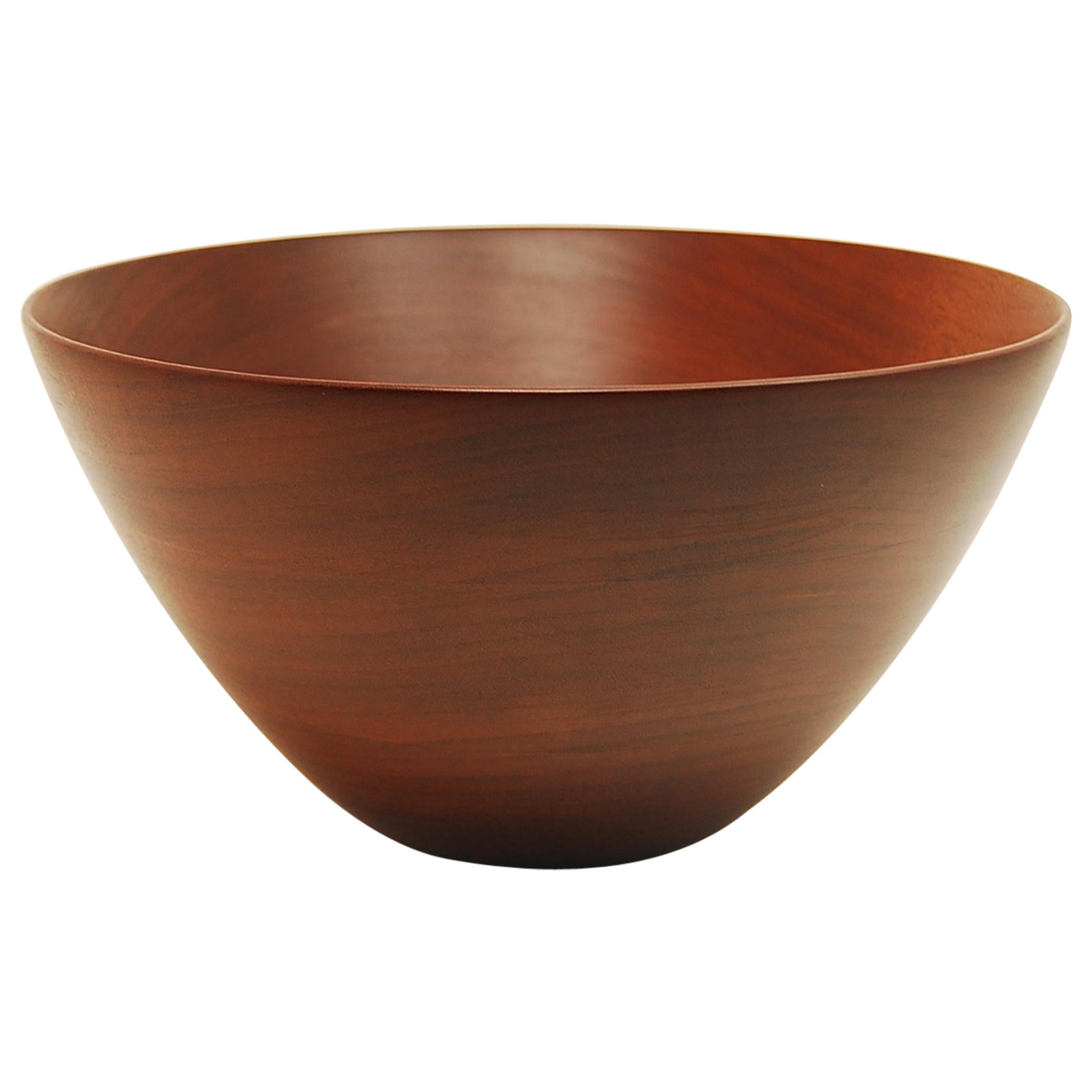 Large and Exquisit Cuban Mahogany Bowl by Frederik Lunning