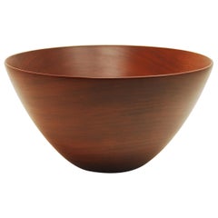 Large and Exquisit Cuban Mahogany Bowl by Frederik Lunning