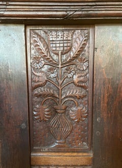 Large and Extensively Carved Late 19th C., French Gothic Revival Cabinet