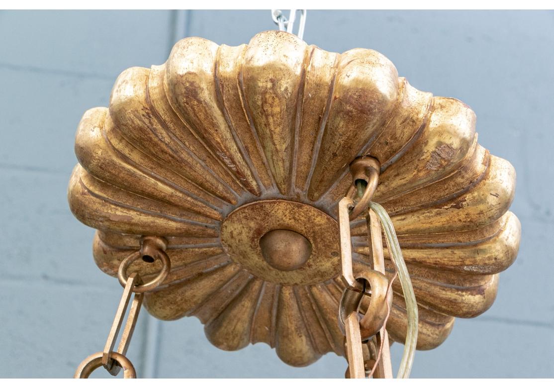 Extraordinary Carved Gilt Wood Neoclassical Style Chandelier by Paul Ferrante 6