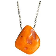 Large and Extremely Rare Vintage Amber Necklace