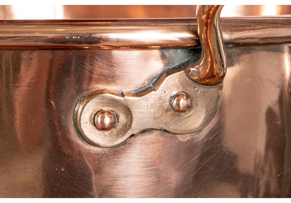 Large and Fine Collection of Antique Copper Cooking Vessels on Iron Étagères 3