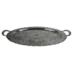 Large and Gorgeous Tiffany Art Nouveau Sterling Silver Tray