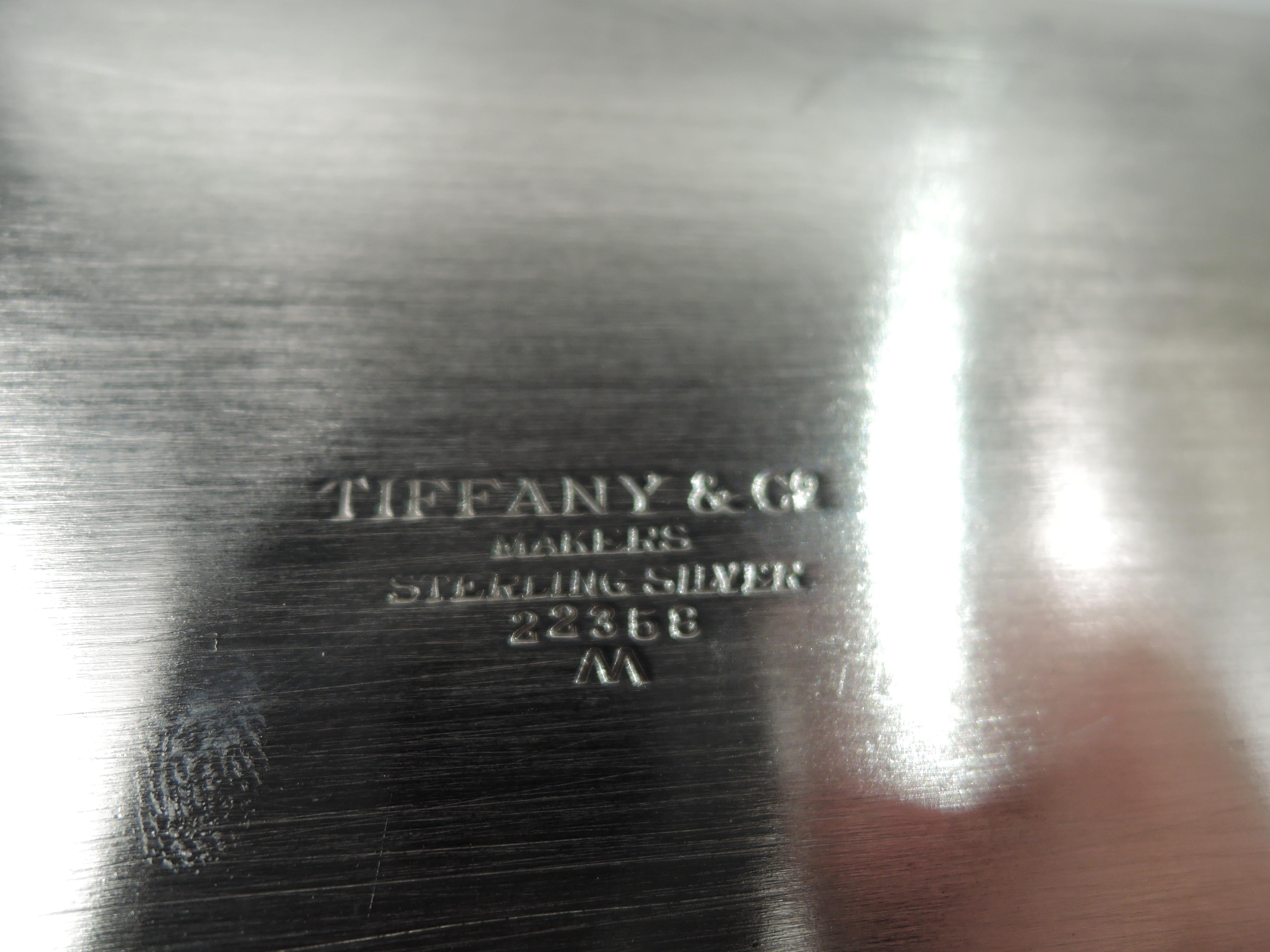 Large and Heavy American Modern Sterling Silver Box by Tiffany In Excellent Condition In New York, NY