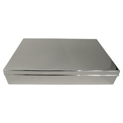 Large and Heavy American Modern Sterling Silver Box by Tiffany & Co