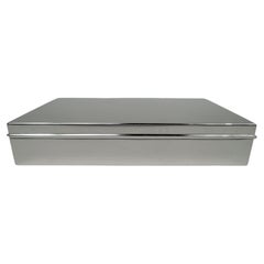 Large and Heavy American Modern Sterling Silver Box by Tiffany