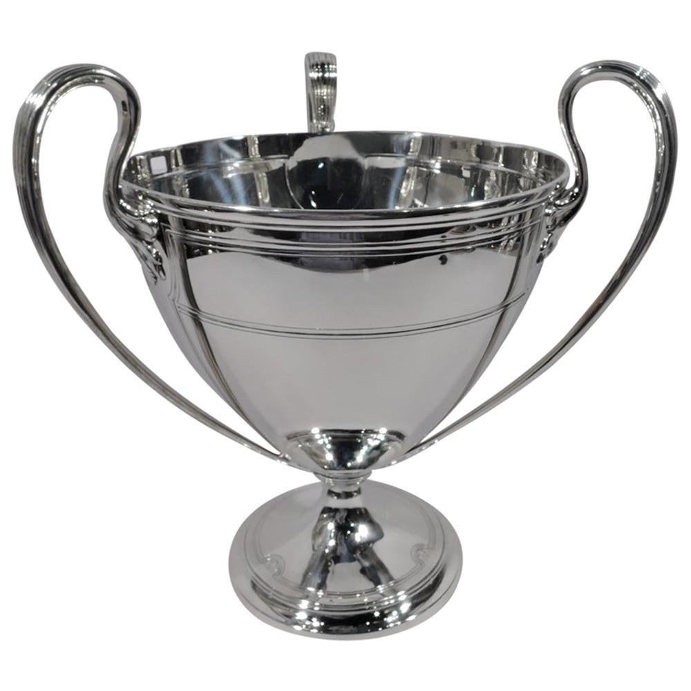 Large and Heavy Art Deco Classical Sterling Silver Trophy Cup by Tiffany
