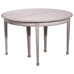 Large and Important Extension Table with Four Leaves, Late 19th Century