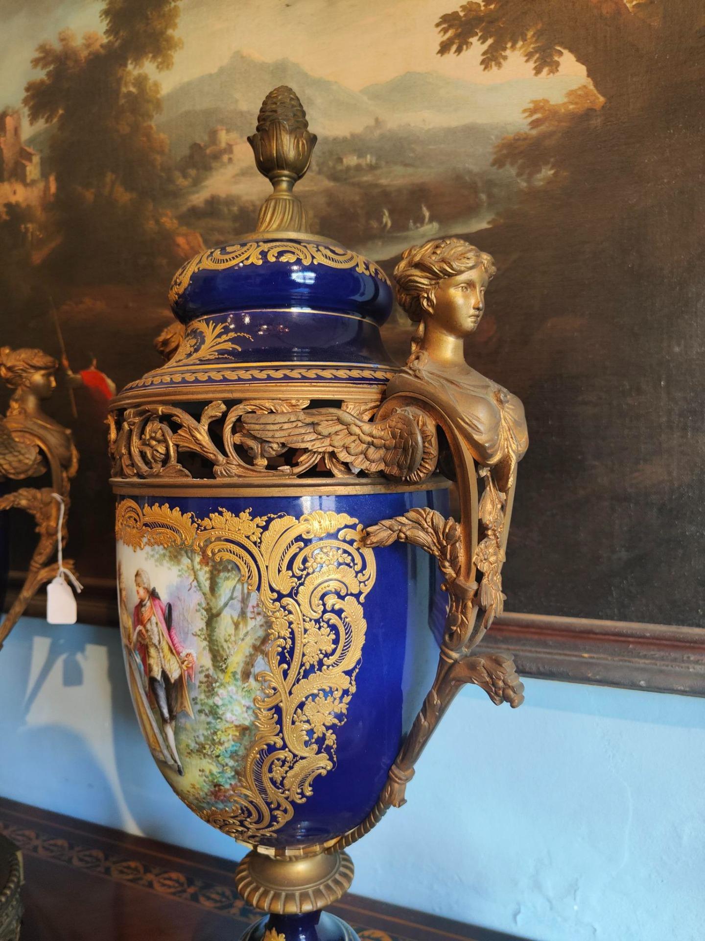 Large and Important Pair of Sèvres Porcelain Vases 1