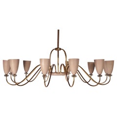 Large 12 Shade Lightolier Ballerina Chandelier